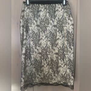 Wolford Black Lace Pencil Skirt with shapewear